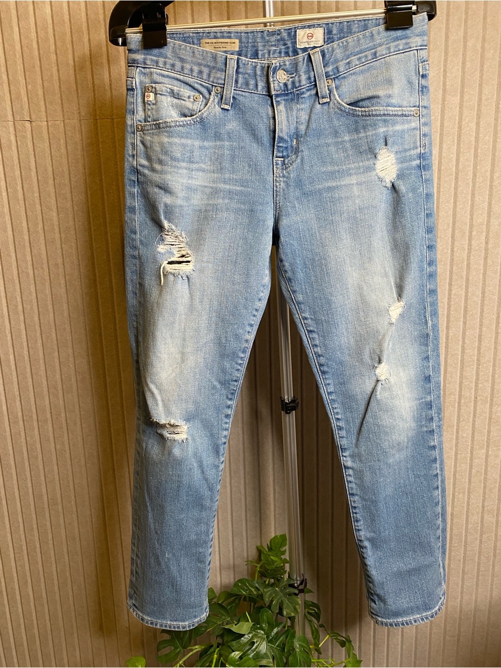 AG Adriano Goldschmied Ex Boyfriend Slouchy Slim blue Jeans Women 27 USA